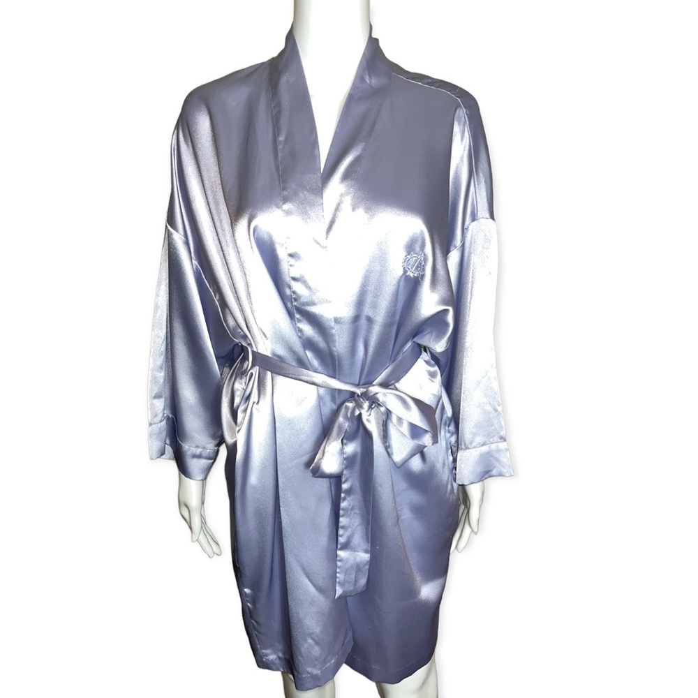 Christian Dior Lilac Lavender Silk Robe Size XL